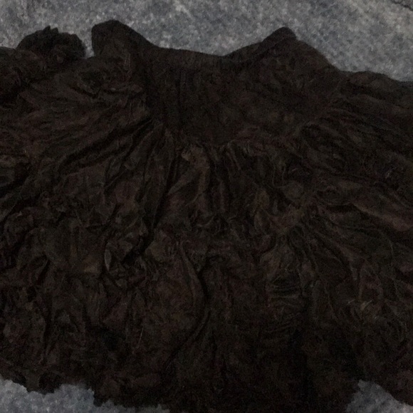 Black FULL Chiffon Knee L. Petticoat (Lolita/Goth) - Picture 2 of 5